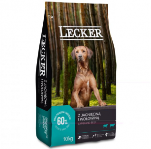 Karma dla psa Lecker z jagnięciną i wołowiną 10kg